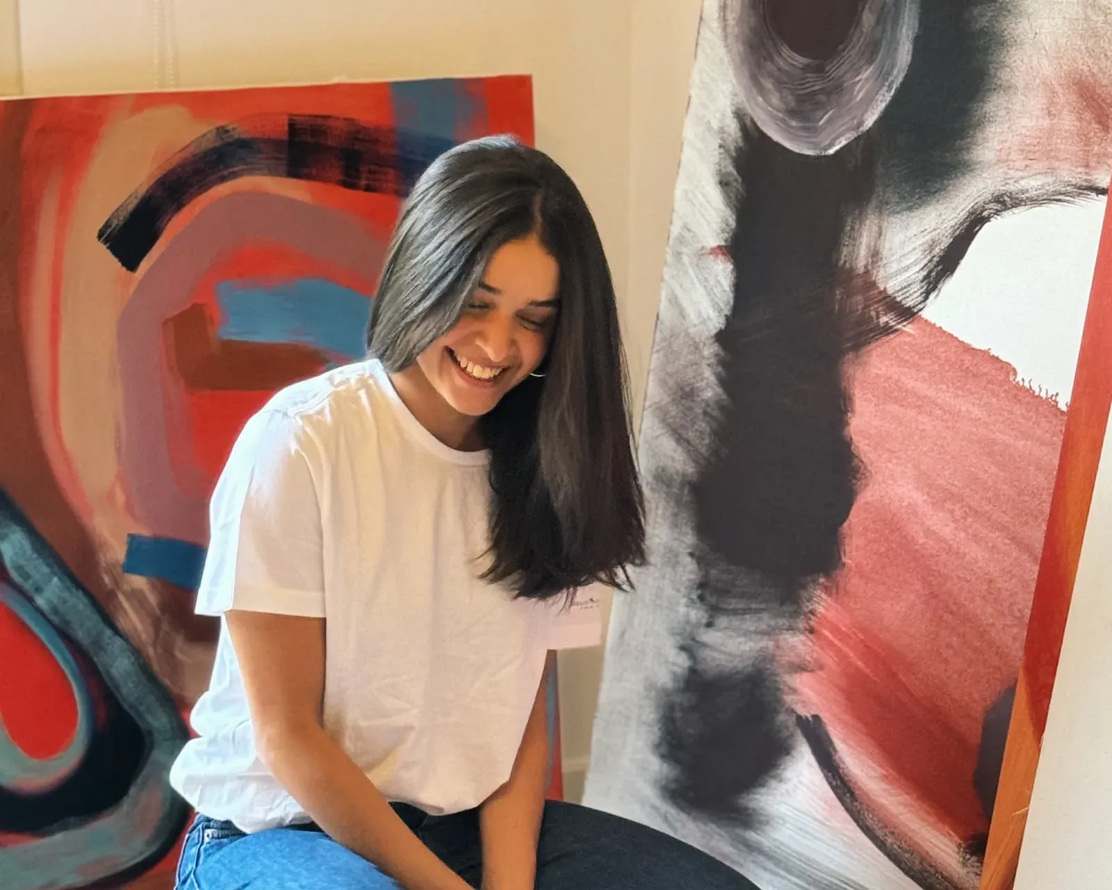 Egyptian abstract painter Nour Ammar